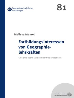 cover image of Fortbildungsinteressen von Geographielehrkräften